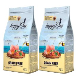 [Zestaw x2] HappyOne Grain-Free Mediterraneum Adult dla psów dorosłych Super Premium 12Kg