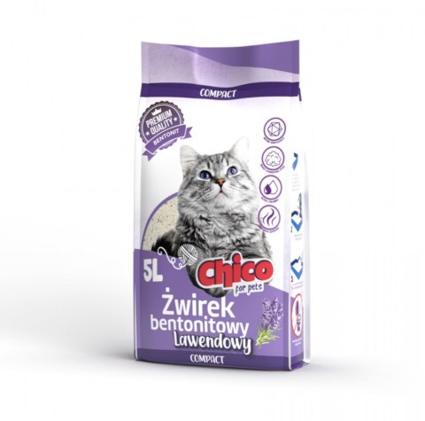 CHICO Żwirek bentonitowy Compact Lawenda 5l CHICO Żwirek bentonitowy Compact Lawenda 5l